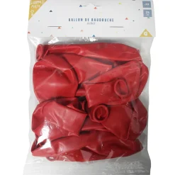 Gifi Ballon de baudruche uni rouge x10