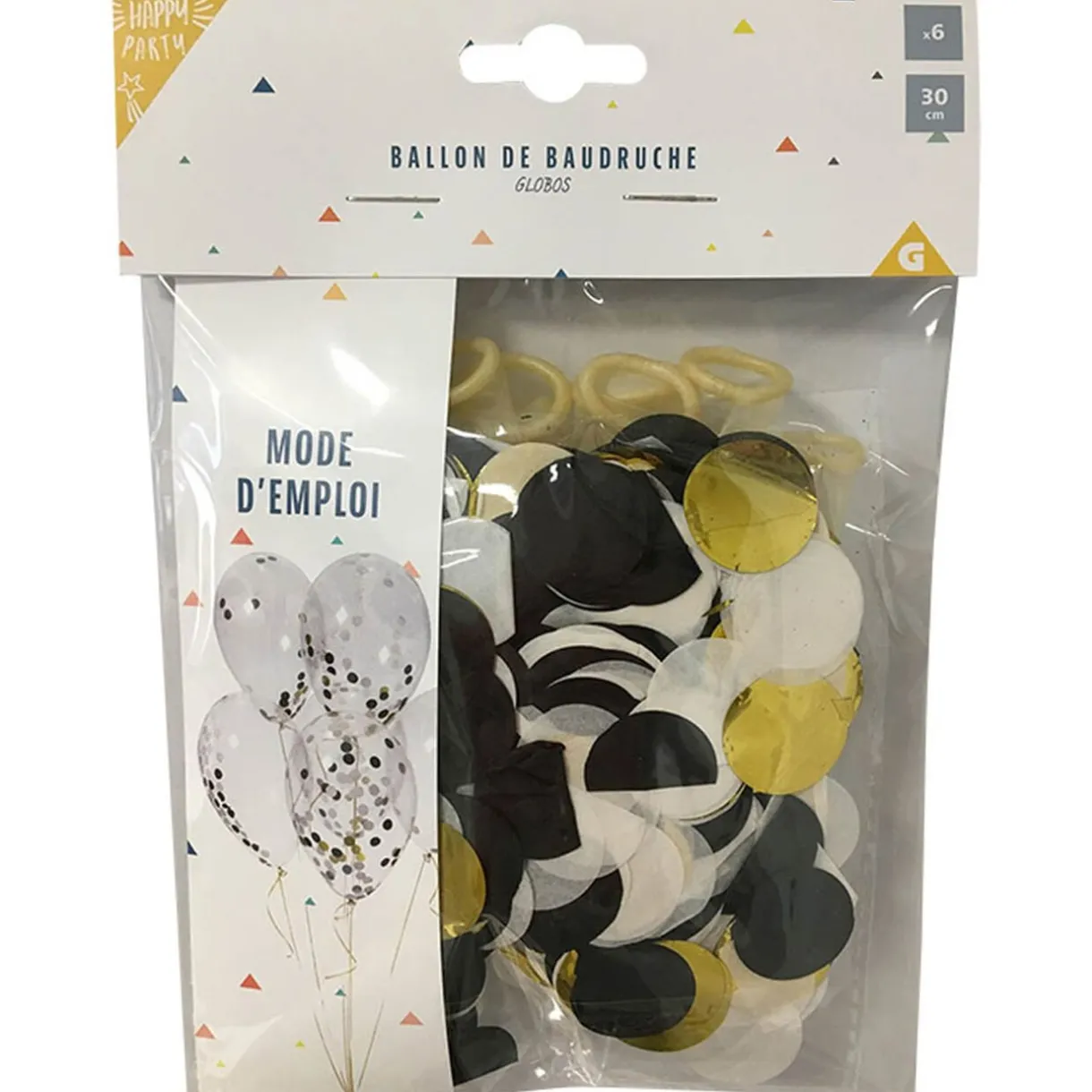 Online Gifi Ballon et ses confettis x6