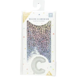 Hot Gifi Ballon forme lettre C, aluminium