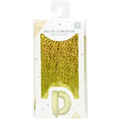 Gifi Ballon forme lettre D, aluminium