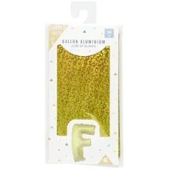 Gifi Ballon forme lettre F, aluminium