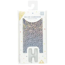 Outlet Gifi Ballon forme lettre H, aluminium