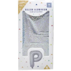 Discount Gifi Ballon forme lettre P, aluminium