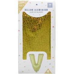 New Gifi Ballon forme lettre V, aluminium