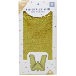 Gifi Ballon forme lettre W, aluminium