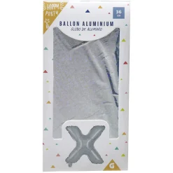 Discount Gifi Ballon forme lettre X, aluminium