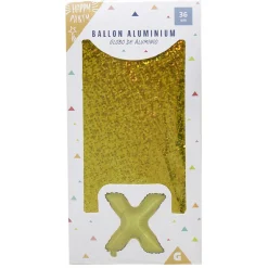 Discount Gifi Ballon forme lettre X, aluminium
