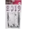 Online Gifi Ballon gonflable chiffre 2019 déco nouvel an H. 34 cm argenté