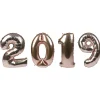 Hot Gifi Ballon gonflable chiffre 2019 déco nouvel an H. 34 cm rose gold