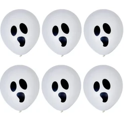 Discount Gifi Ballon Halloween noir et blanc fantôme x6