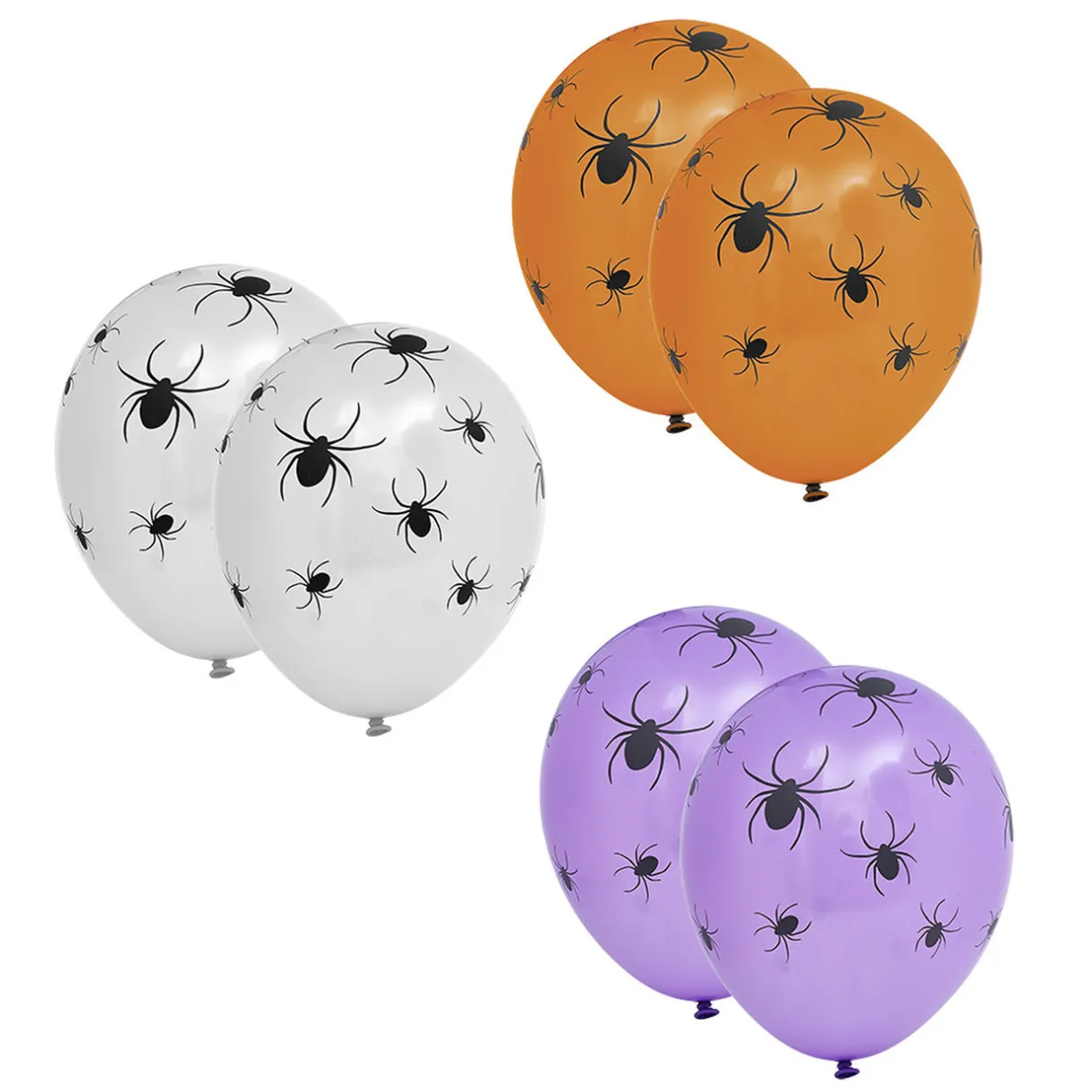 Clearance Gifi Ballon Halloween violet araignée x6