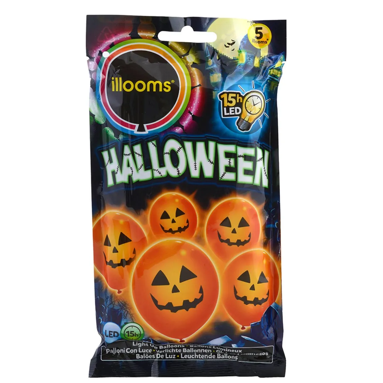 Sale Gifi Ballon LED citrouille Halloween x5