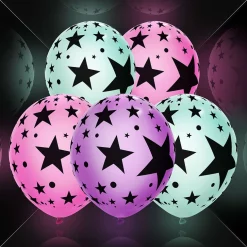 Sale Gifi Ballon lumineux LED Illooms motifs étoiles x5