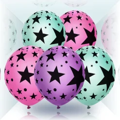 Sale Gifi Ballon lumineux LED Illooms motifs étoiles x5