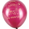 Online Gifi Ballon mariage bordeaux et ivoire x100