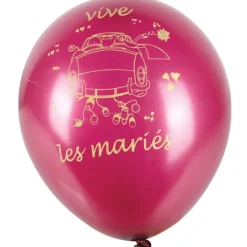 Online Gifi Ballon mariage bordeaux et ivoire x100