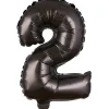 Sale Gifi Ballon noir chiffre 2