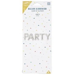 Gifi Ballon PARTY en aluminium argenté