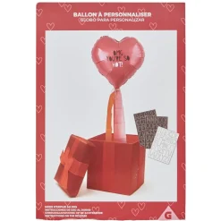 Discount Gifi Ballon Saint Valentin forme coeur lettres personnalisables