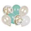 Sale Gifi Ballon thème nature blanc et vert x7