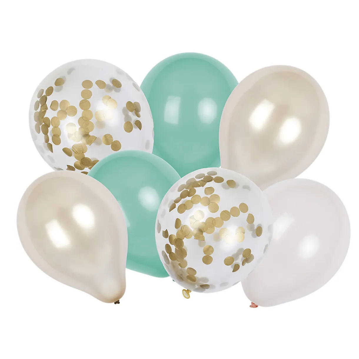 Sale Gifi Ballon thème nature blanc et vert x7