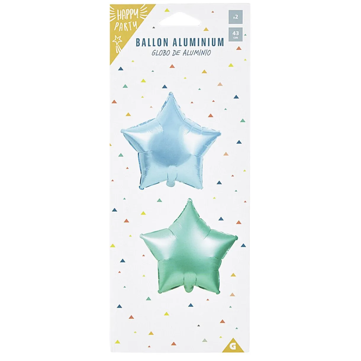 New Gifi Ballon étoile en aluminium x 2