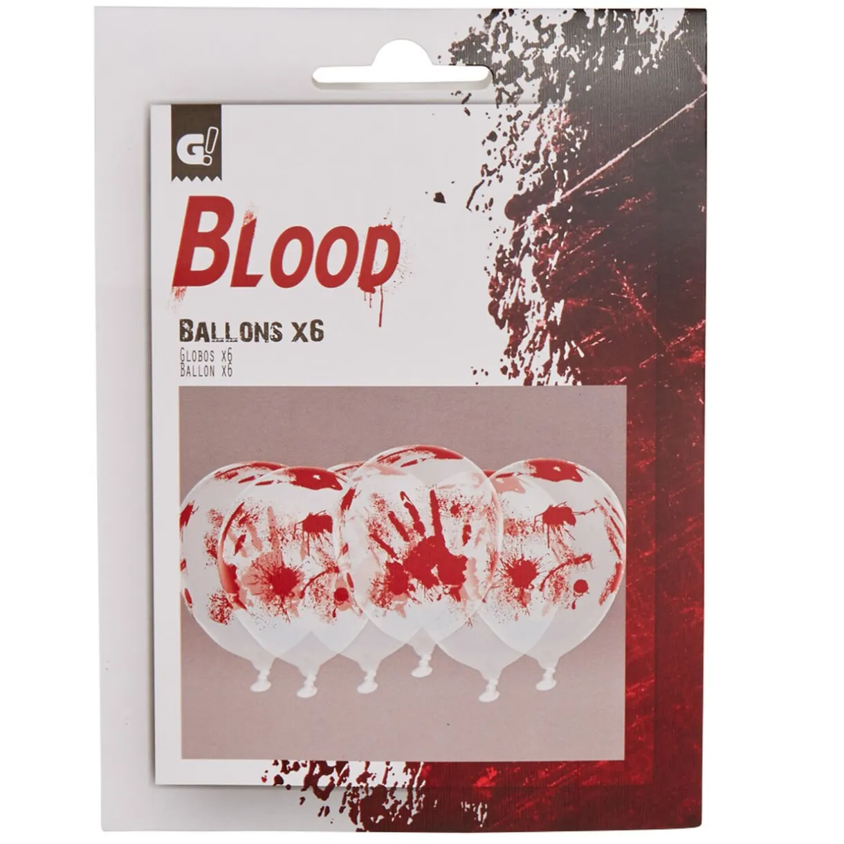 Sale Gifi Ballons transparents Blood x6