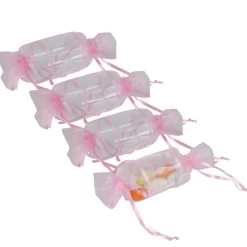 Sale Gifi Ballotin à dragées rose x4