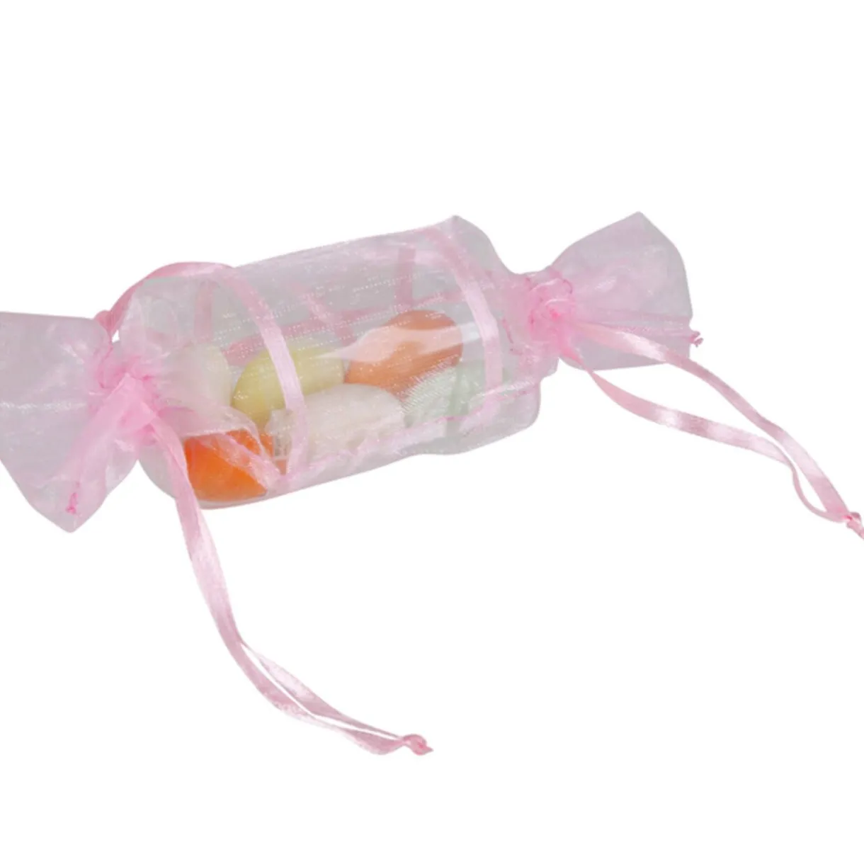 Sale Gifi Ballotin à dragées rose x4