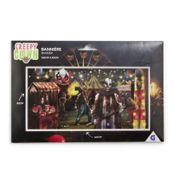 Gifi Bannière Halloween clown effrayant 165x83cm