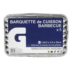 Clearance Gifi Barquette de cuisson aluminium x5