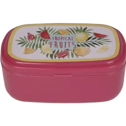 Sale Gifi Bento rose décor fruits exotiques multicolores