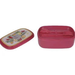 Sale Gifi Bento rose décor fruits exotiques multicolores