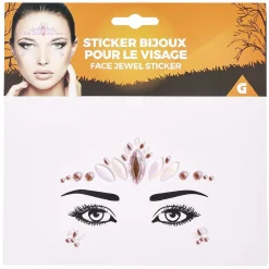 Clearance Gifi Bijoux visage autocollants Halloween