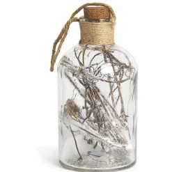 Gifi Bocal en verre avec guirlande en cuivre 10 LED^ Décoration Intérieure De Noël