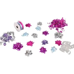 Gifi Bolduc noeud et ruban rose violet argenté^ Loisirs Créatifs Et Emballage Cadeau