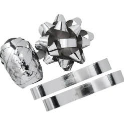 Gifi Bolduc noeud et rubans argenté^ Loisirs Créatifs Et Emballage Cadeau