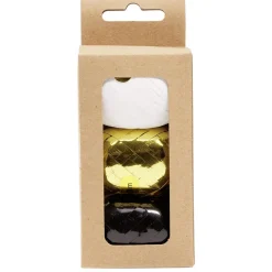 Gifi Bolduc Noël noir blanc doré L.10m x3^ Loisirs Créatifs Et Emballage Cadeau