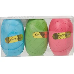 Gifi Bolduc rose vert et bleu fluo 10 m x3^ Loisirs Créatifs Et Emballage Cadeau