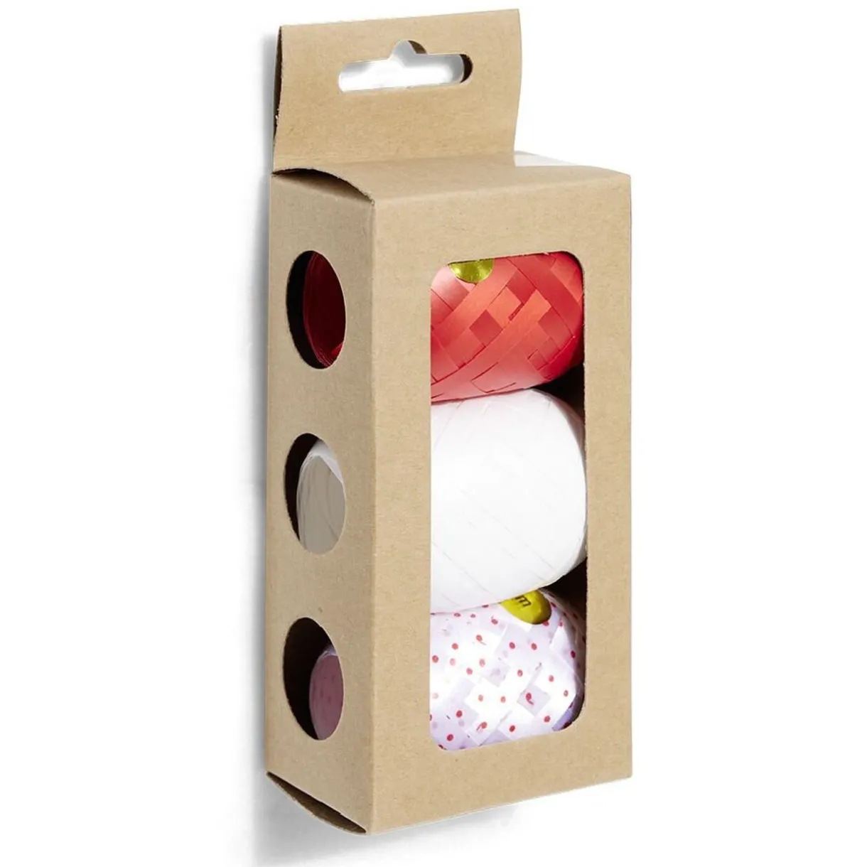 Gifi Bolduc rouge blanc et traditionnel 10m x3^ Loisirs Créatifs Et Emballage Cadeau