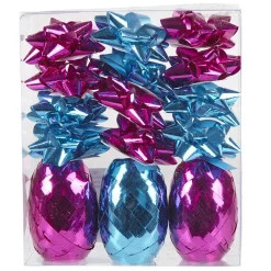 Gifi Bolduc x3 et noeud x12 rose et bleu^ Loisirs Créatifs Et Emballage Cadeau
