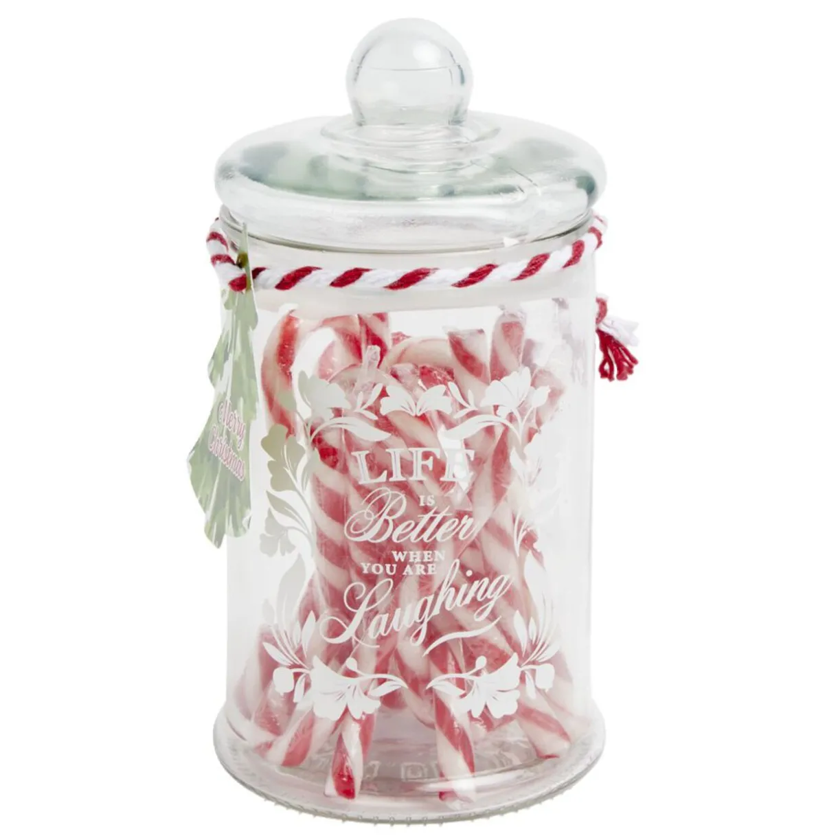 Best Gifi Bonbonnière de Noël avec sucres d'orge Ø13xH18 cm