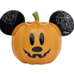 Online Gifi Bonbonnière Disney Mickey citrouille orange et noir 2 faces Ø14xH18cm