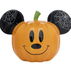 Online Gifi Bonbonnière Disney Mickey citrouille orange et noir 2 faces Ø14xH18cm