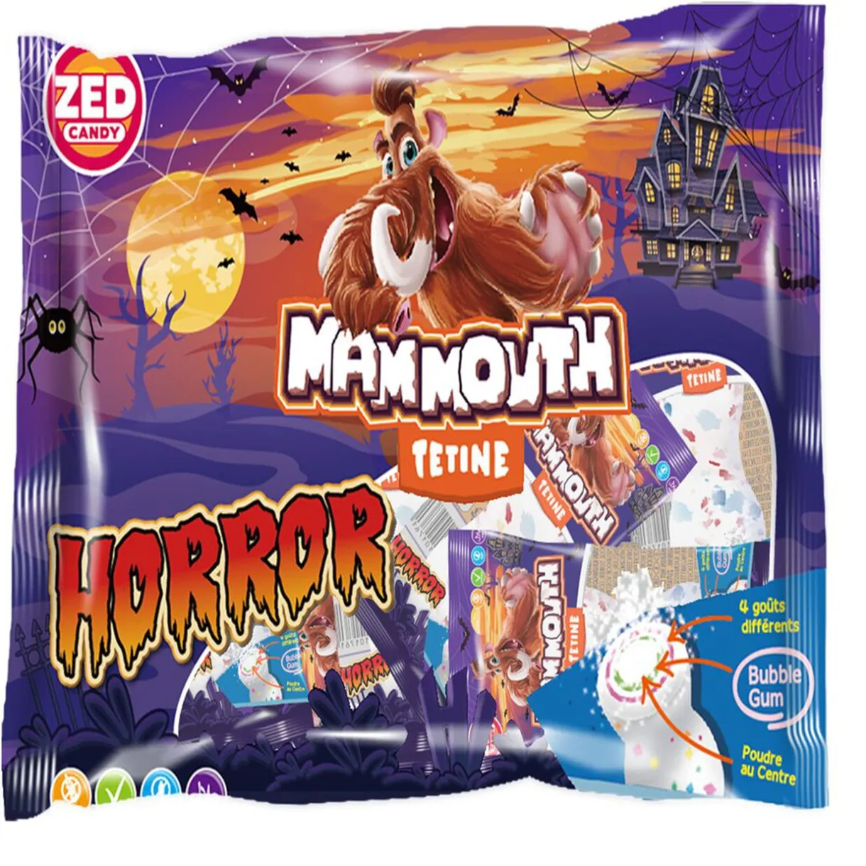 Best Gifi Bonbons Halloween Mammouth forme tétine 300gr