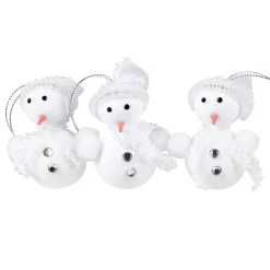 Gifi Bonhomme de neige à suspendre X 3 blanc^ Décoration Sapin