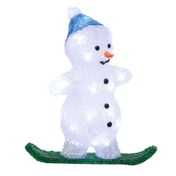 Gifi Bonhomme de neige lumineux 30 LED^ Décoration Extérieure De Noël