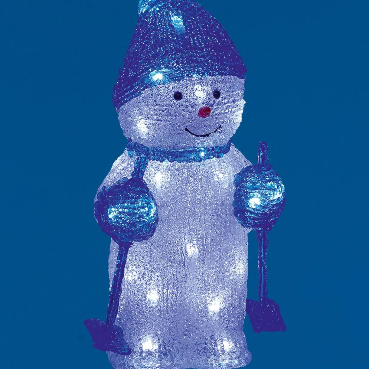 Gifi Bonhomme de neige Noël lumineux h.28 cm^ Décoration Extérieure De Noël