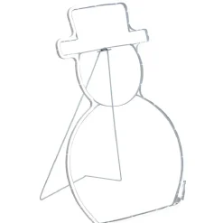 Gifi Bonhomme de neige néon lumineux blanc Noël^ Décoration Extérieure De Noël