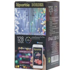 Gifi Bordure lumineuse connecté bluetooth 128 LED forme goutte 3 m^ Décoration Extérieure De Noël
